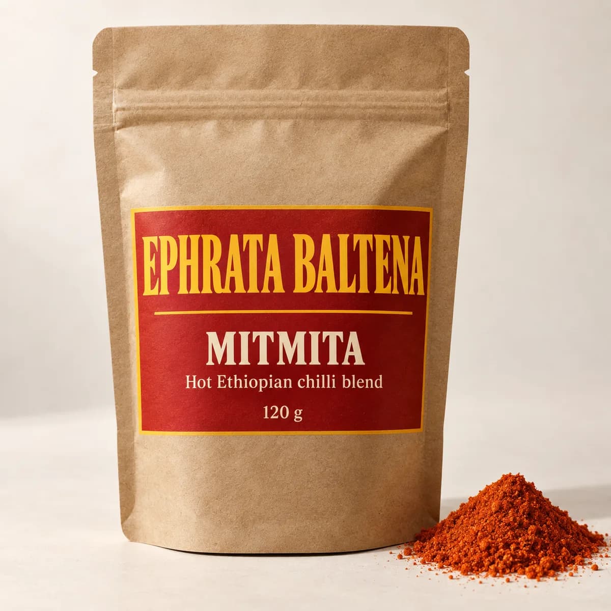 Illustration of a packaged Mitmita pouch